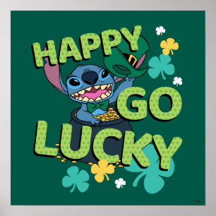 Poster Stitch St. Patrick's Day - Heureux veinard