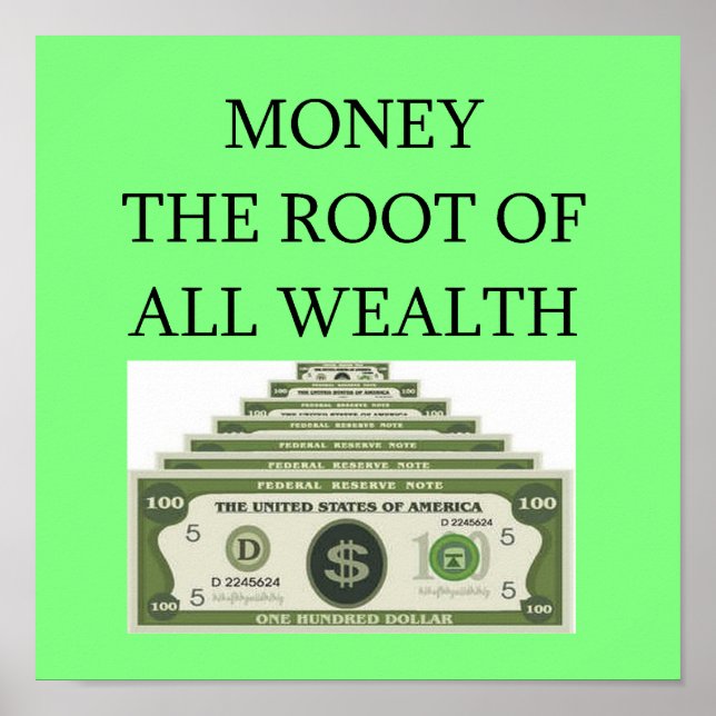 Poster stock de rue wall, investisseur de marché (Devant)