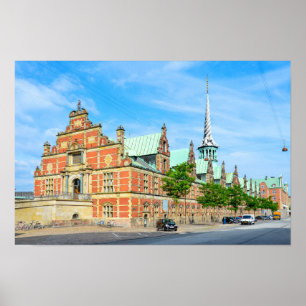 Poster Stock Exchange Building, Copenhague, Danemark