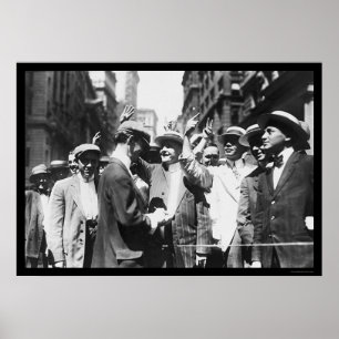 Poster Stock Traders NYC Curb Market 1916