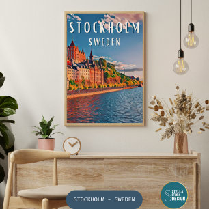 Poster Stockholm, la capitale scandinave des musées