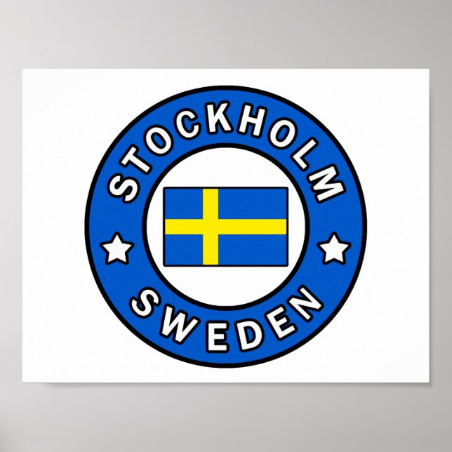 Poster Stockholm Suède (Devant)
