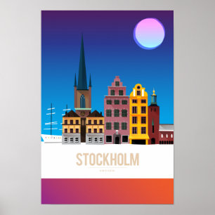 Poster Stockholm, Suède