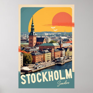 Poster Stockholm Suède