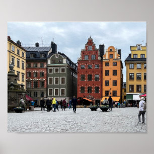 Poster Stockholm Suède Gamla stan Photographie