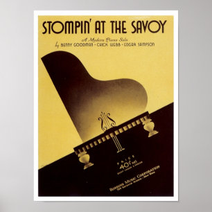 Poster Stompin' At the Savoy Vintage Songbook Cover