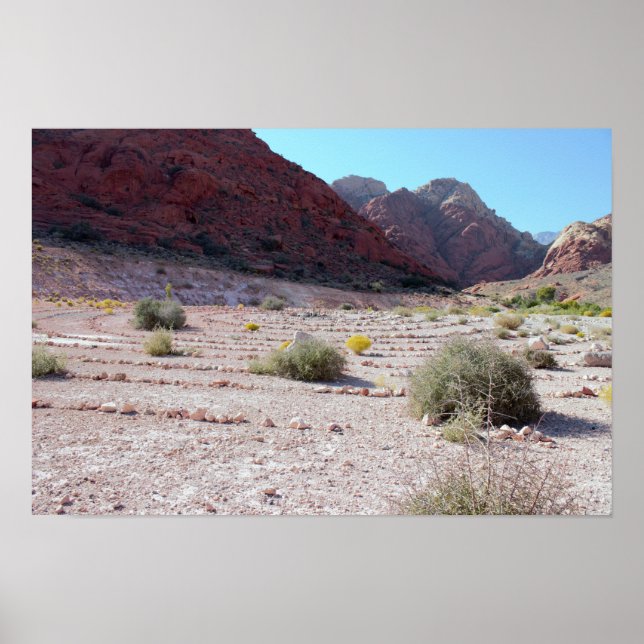 Poster Stone Circle Red Rock Canyon (Devant)