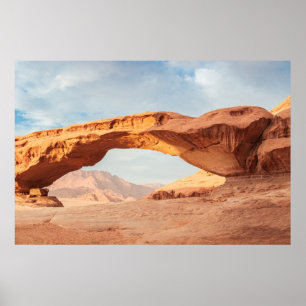 Poster Stone de sable du désert Wadi Rum Jordanie