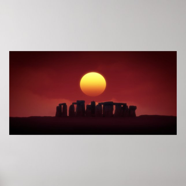 Poster Stonehenge (Devant)