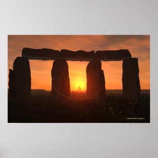 Poster Stonehenge Sunrise