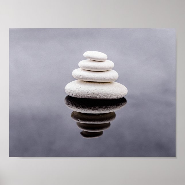 Poster Stones Zen Belle Art (Devant)