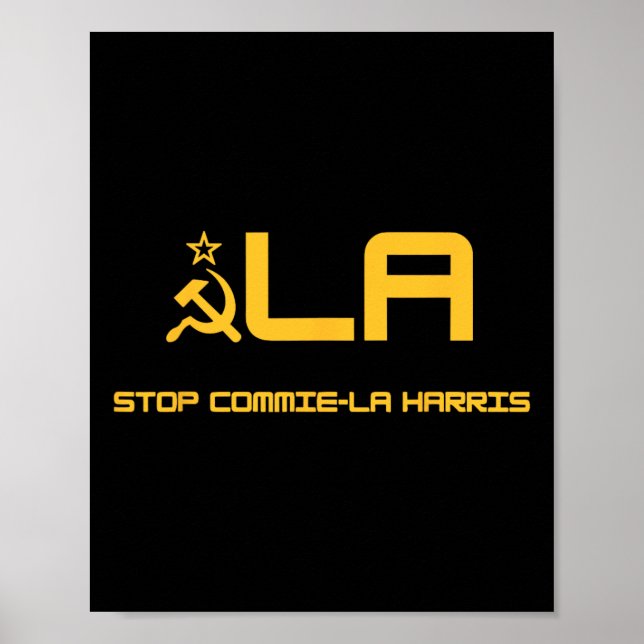 Poster Stop Commie-la-Harris Stop Commie-la-Harris Kamala (Devant)