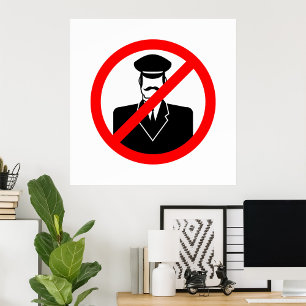 Poster Stop Doorman Sign