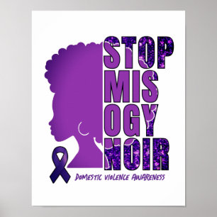 Poster STOP MISOGYNOIR Sensibilisation à la violence dome