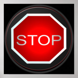 Poster Stop Sign
