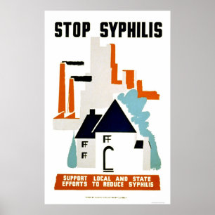 Poster Stop Syphilis 1940 WPA