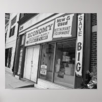 Storefront Philadelphie Photographie noir et blanc