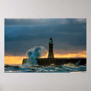 Poster Storm Seas at Roker Poster/Imprimer
