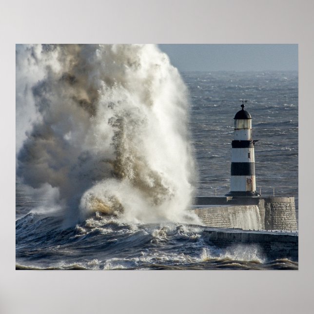 Poster Storm Seas at Roker Poster/Imprimer (Devant)