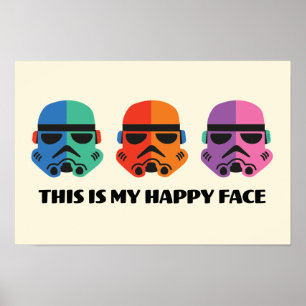 Poster Stormtroopers C'est mon visage heureux
