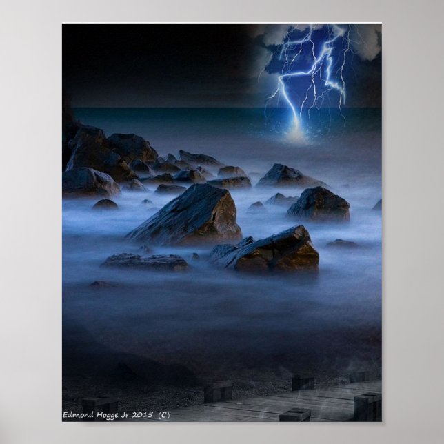 Poster Stormy Seashore (Devant)