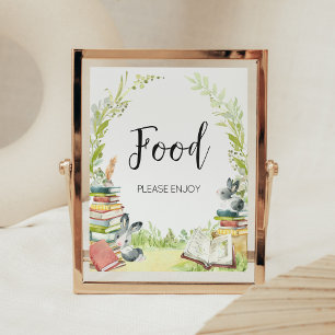 Poster Storybook New Chapter Baby shower Food