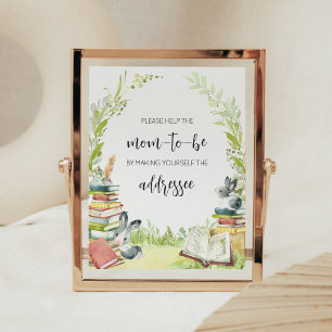 Poster Storybook Nouveau Chapitre Baby shower Enveloppe S