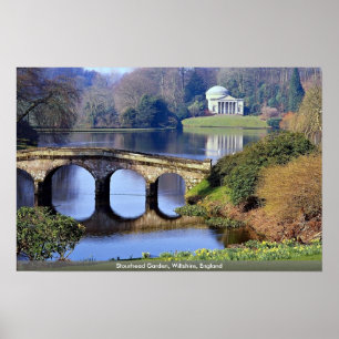 Poster Stourhead Garden, Wiltshire, Angleterre