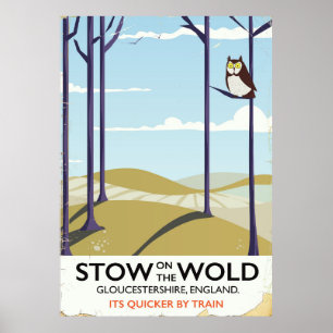 Poster Stow-on-the-Wold, Gloucestershire, Angleterre