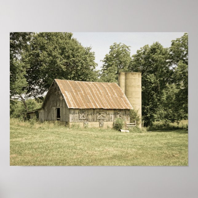 Poster Strafford Mo Barn Antique (Devant)