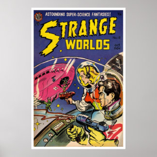 Poster Strange Worlds #18 (1954)