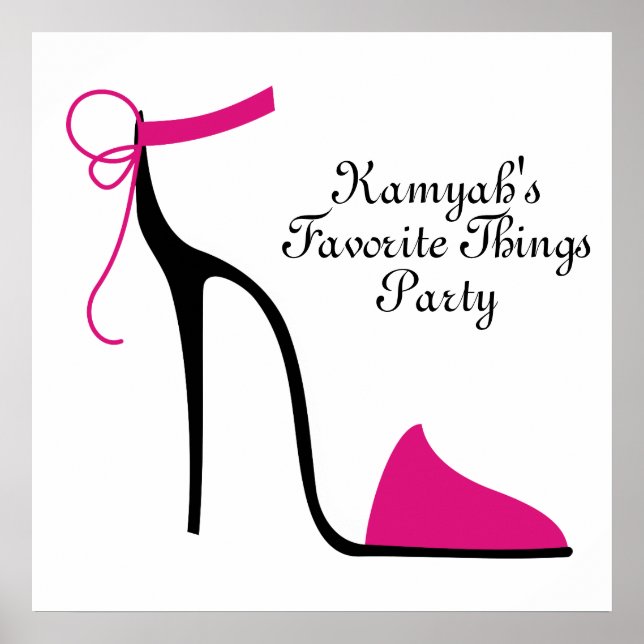 Poster Strappy High Heel Party (Devant)