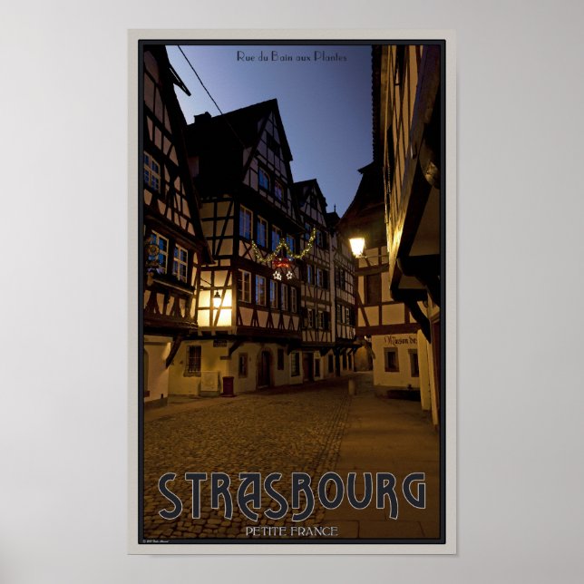 Poster Strasbourg - Petite France tôt le matin (Devant)