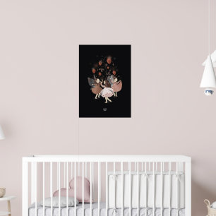 Poster STRAWBERRY BUTTERFLY par Alexandra Dikaia