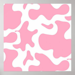 Poster Strawberry Cow   funny cow canvas