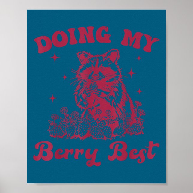 Poster Strawberry Motivation Cute Berry Lover  (Devant)