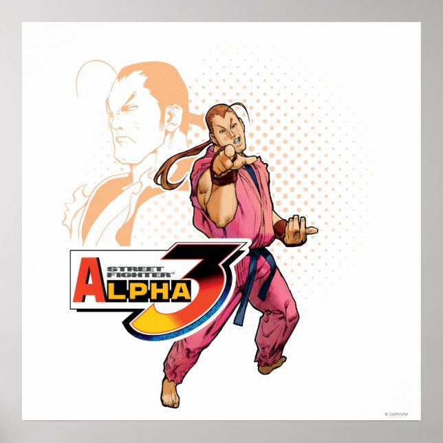 Poster Street Fighter Alpha 3 Dan (Devant)
