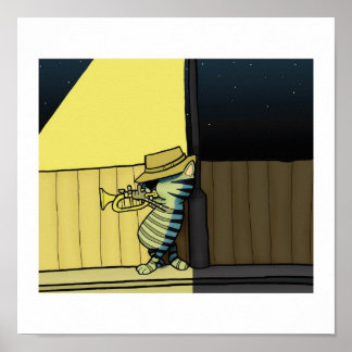 Poster Street Lamp Jazz