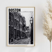 Street of Boston Photographie noir et blanc