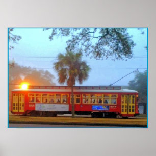 Poster Streetcar, Off to Work