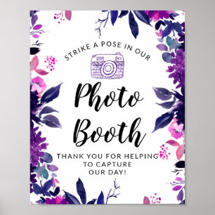 Poster Strike a Pose Photo Booth Signal de réception de m