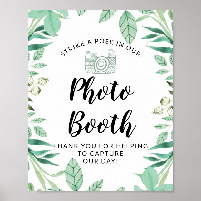 Poster Strike a Pose Photo Booth Signal de réception de m (Devant)