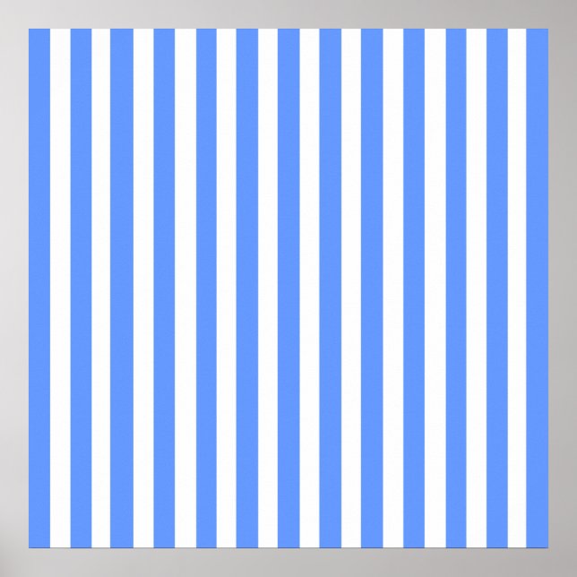 Poster Stripes bleues (Devant)