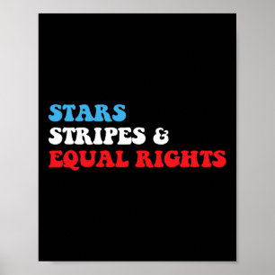 Poster Stripes Et Égalité Des Droits 4 Juillet Femmes Pat
