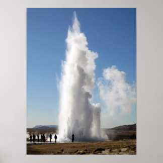 Poster Strokkur- Geyser en Islande