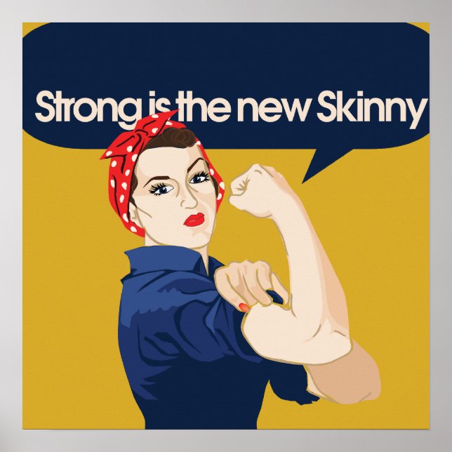 Poster Strong est la nouvelle Skinny (Devant)