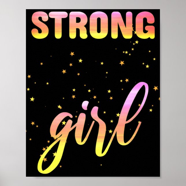 Poster Strong Girl Pastel Star (Devant)