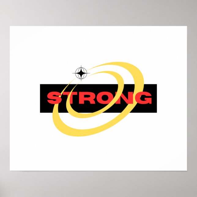 Poster Strong – Strength Begins Within (Devant)