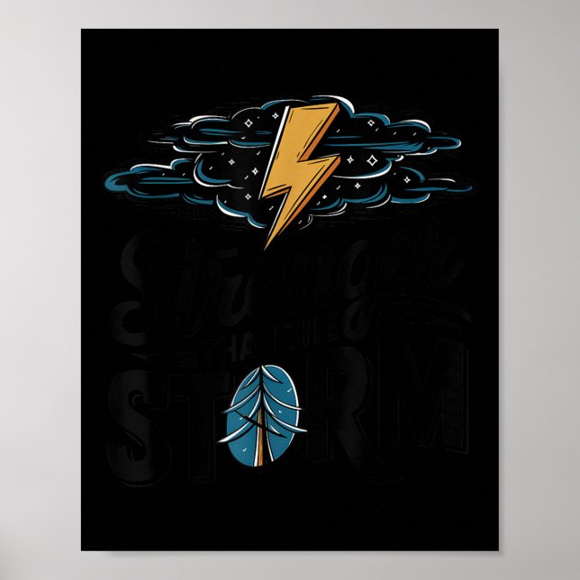 Poster Stronger Than The Motivational Insrational Sitive  (Devant)