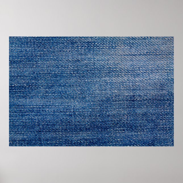 Poster Structure en denim tissu Jeans bleu (Devant)